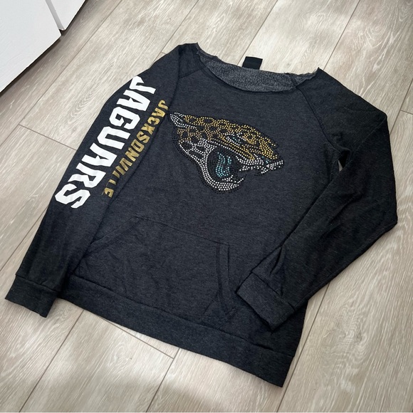 NFL Jacksonville Jaguars Football Long Sleeve Sweater Sweatshirt Top Blouse Sm - Picture 8 of 9